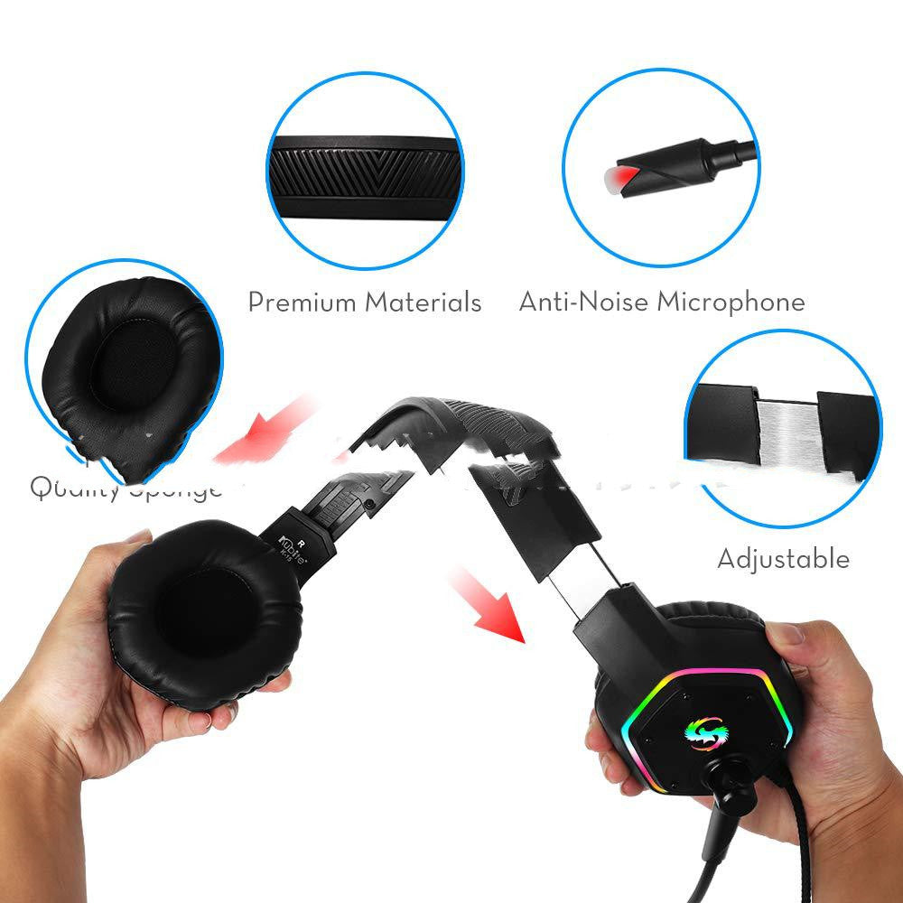 RGB Light Gaming Headset