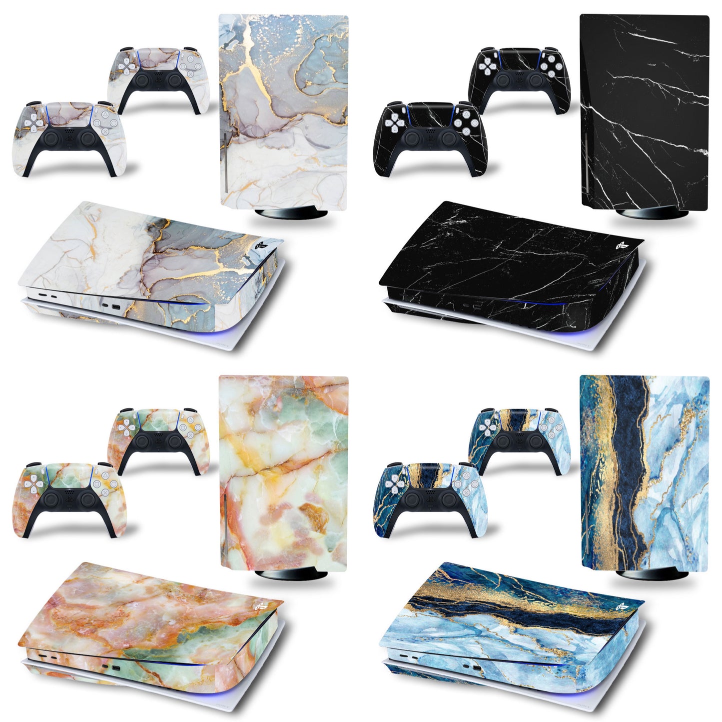 White PS5 Vinyl Decals
