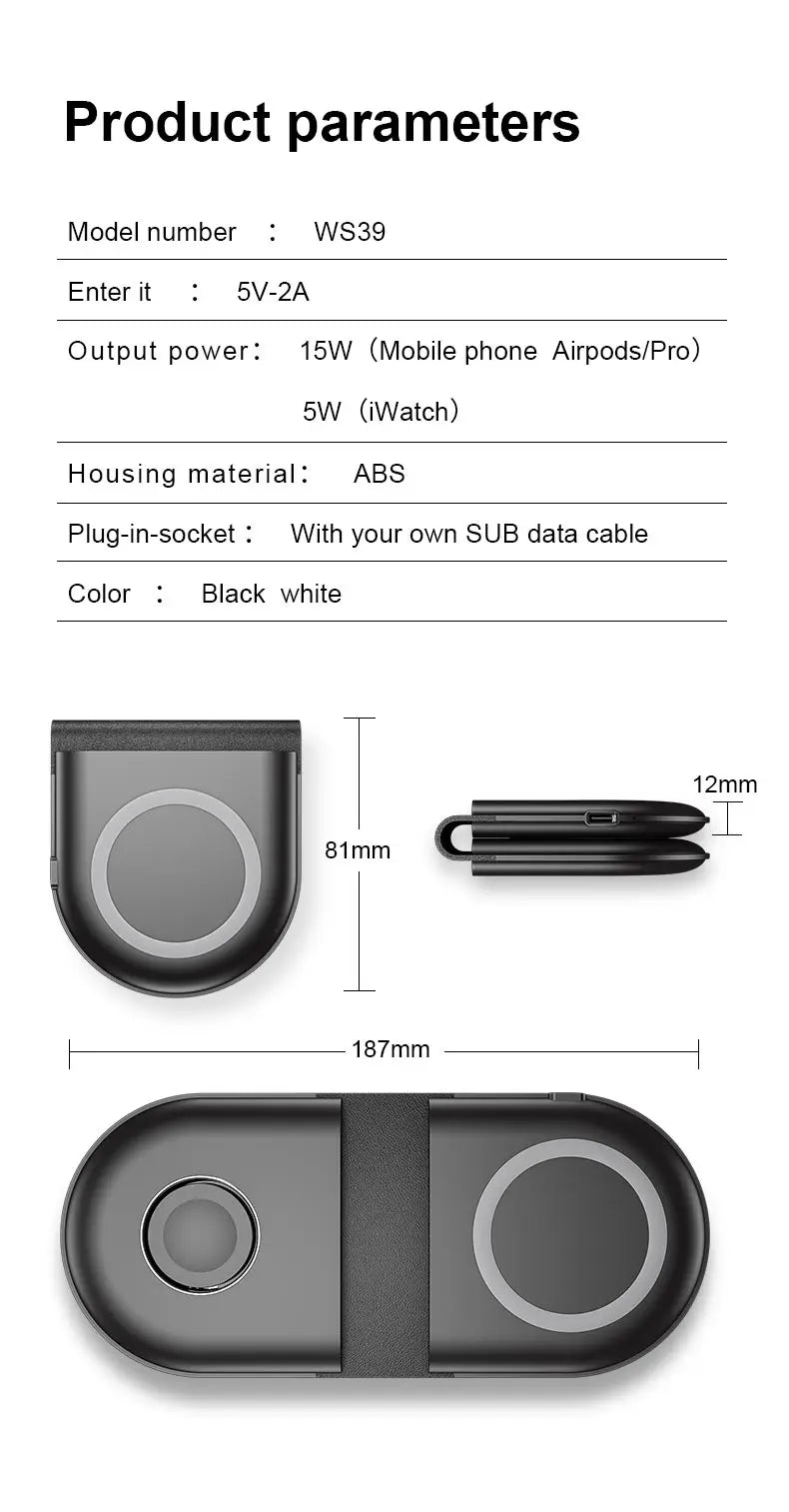 Folding 15W Wireless Charger